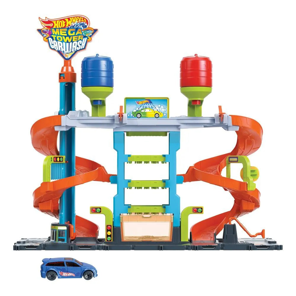 Playset e Mini Veículo - Hot Wheels - City - Lava Rápido Mega Tower - Mattel